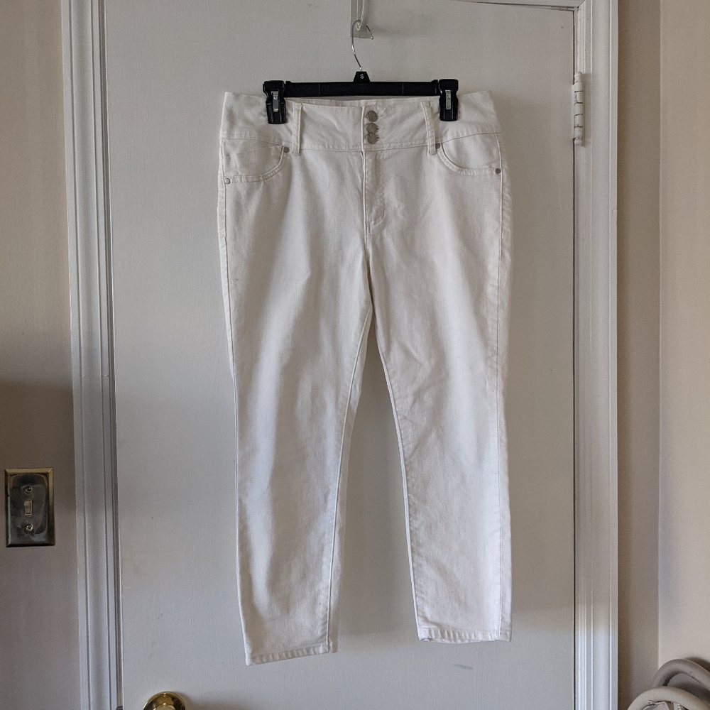 Highwaisted ankle cropped jean jeggings